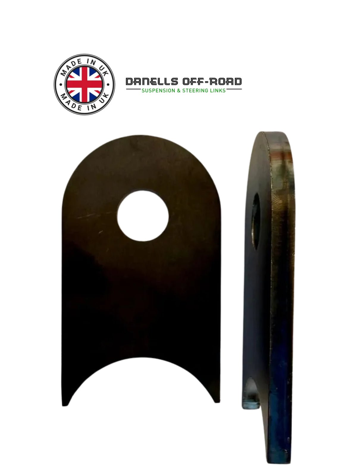 2" Tube Tab Mount (Roll Cage Brackets) M16 bolt hole - Danells Off - Road