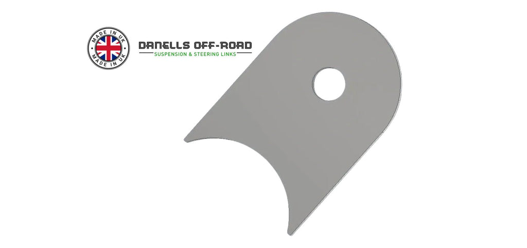 3" Tube Tab Mounts (Axle Brackets) M16 bolt hole - Danells Off - Road