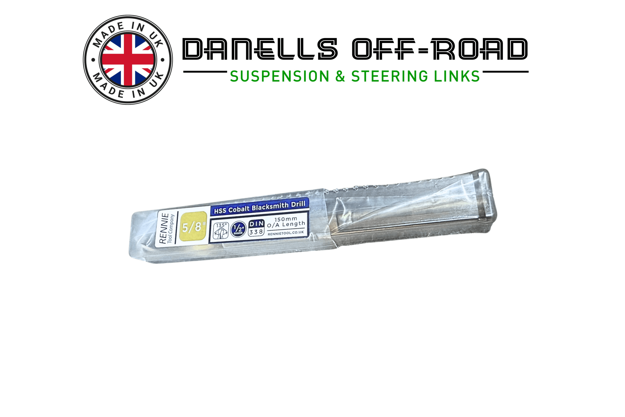 5/8" Cobalt Drill bit (M16 Bolts) - Danells Off - Road