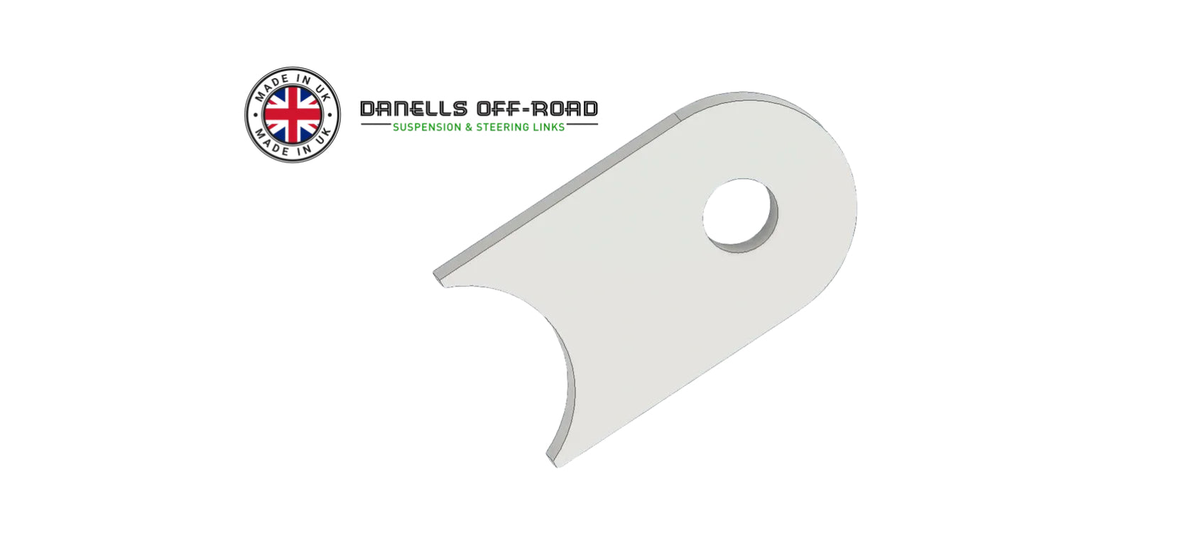 2" Tube Tab Mount (Roll Cage Brackets) M16 bolt hole