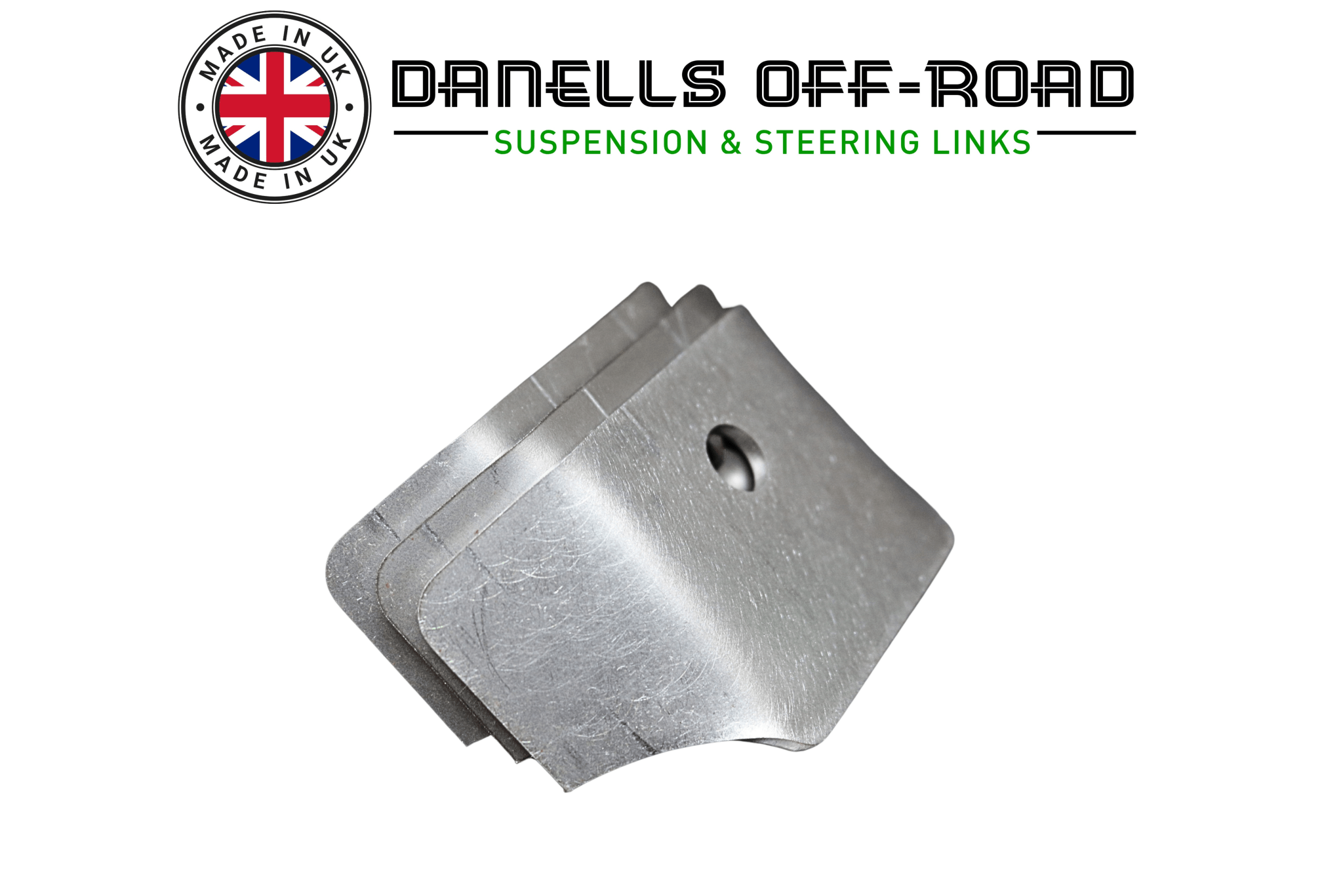 Flat 2" Roll Cage Mount 10mm Hole - Danells Off - Road