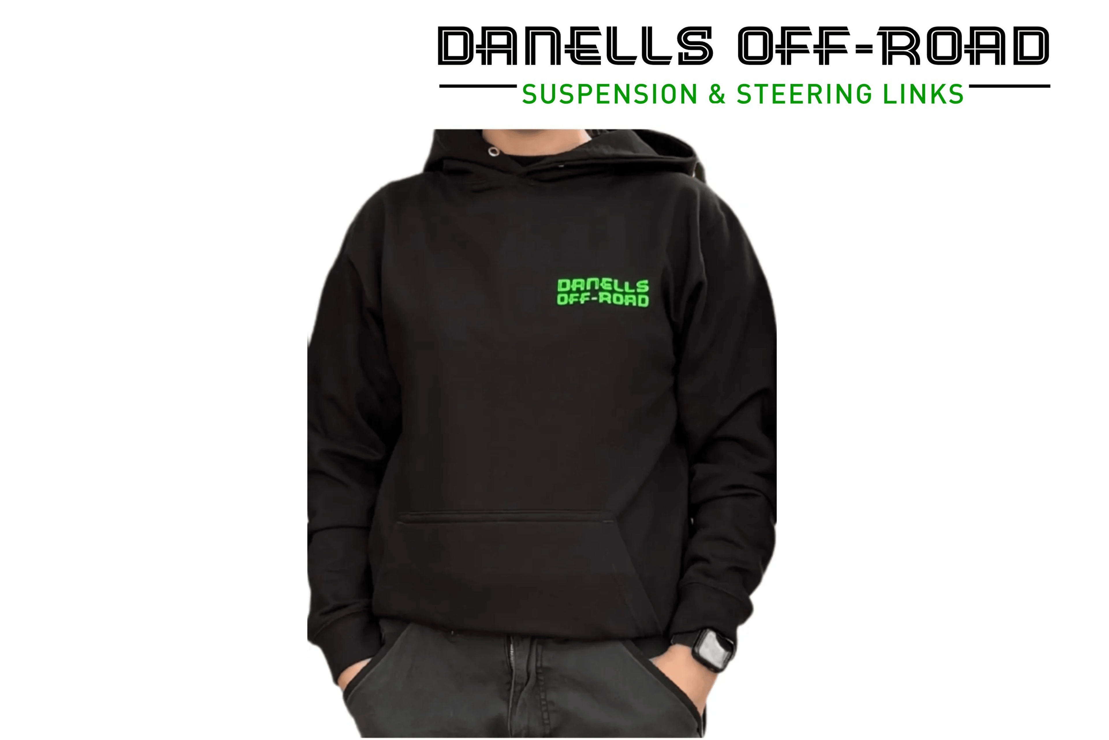 Lime Green/Black Hoodie - Danells Off - Road